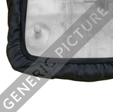 ATV City heavy-duty vinyl seat cover for Can-Am Outlander Gen3, black with clear vinyl window