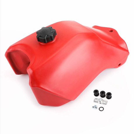 Fuel tank by ATV City for Honda TRX300 FourTrax 1988–1992, red high-density plastic, direct-fit