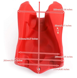 Fuel Tank Honda TRX300 FourTrax 1988-1992, red high-density plastic, direct-fit replacement ATV City