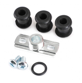 Fuel tank mounting hardware kit with silver bracket, 3 black rubber bushings, screws and O-ring for Honda TRX300