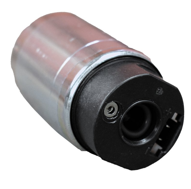 Fuel pump for Yamaha YFM450 Kodiak (2018–2021); metal canister with black plastic end and electrical connector
