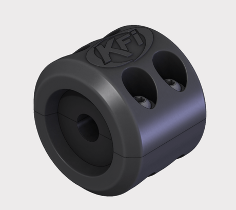 KFI AS-35 Assault Series winch housing, black, 3500lb synthetic cable winch