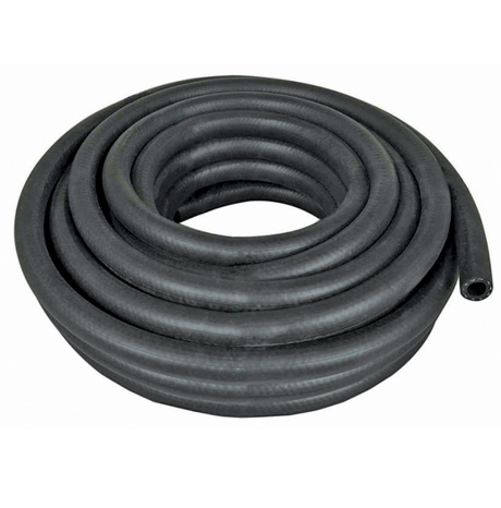 Coiled black sprayer hose for lawn and garden sprayers