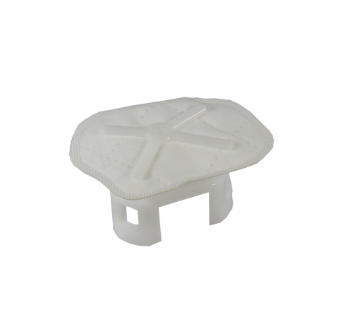 Fuel filter for Honda TRX420 (2014–2016) by ATV City, white plastic with cross-pattern top