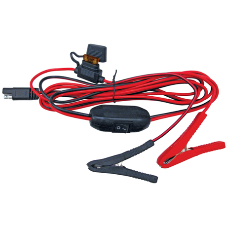 Fimco UTV sprayer wiring harness with inline switch and battery clamps