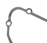 Stator cover gasket, grey metal with mounting holes, for Can-Am Outlander/Renegade/Maverick ATVs.