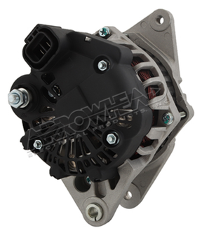 Alternator by Arrowhead for Polaris Brutus 900 Diesel UTV, black housing.