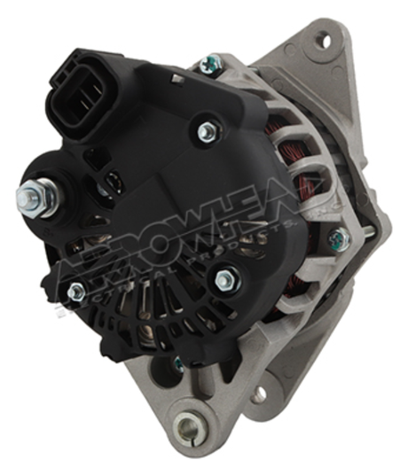 Alternator by Arrowhead for Polaris Brutus 900 Diesel UTV, black housing.