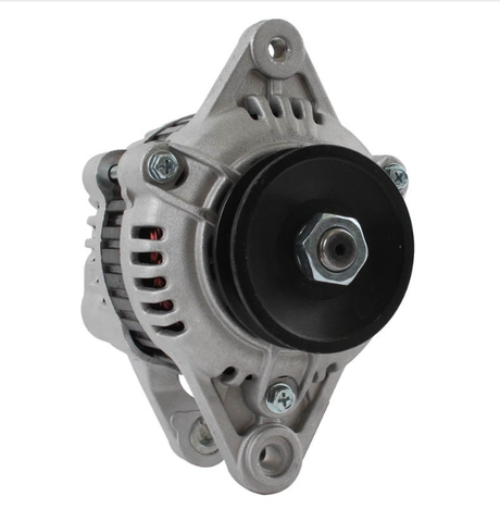 Alternator ATV City 12V 40A for Toro Workman 3300-D/4300-D; silver housing with black pulley.