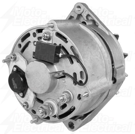 Alternator for John Deere combines and Case IH sprayers, 12V 120A, silver metal