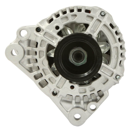 Alternator ATV City, silver aluminum with black pulley, 12V 90A for John Deere 650J Dozer