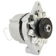 Alternator, silver housing with black pulley, 12V 33A AR62401, ATV City