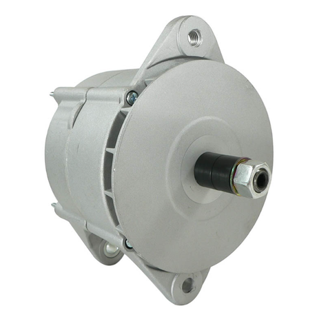 Alternator with gray metal housing and mounting flange, 12V 135A