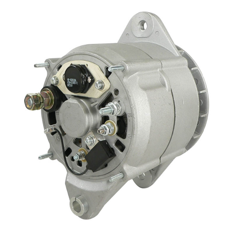 Alternator by DGT Agri for John Deere 648E Skidder / Case IH, 12V 135A, gray metal body