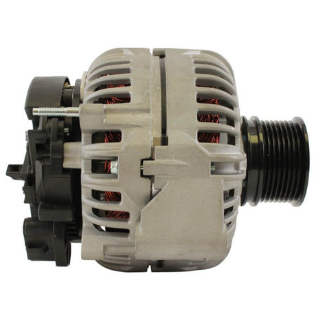 Alternator for John Deere 670G motor grader/forestry, 24V 130A, silver aluminum body, ATV City.