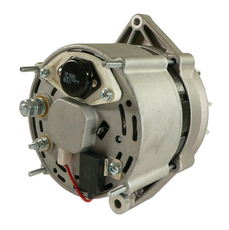 ATV City alternator for John Deere tractors, 12V 85A AL67176, metallic silver