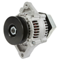 Alternator for John Deere Gator HPX/TS/TX/XUV, 12V 60A, silver aluminum body with black pulley