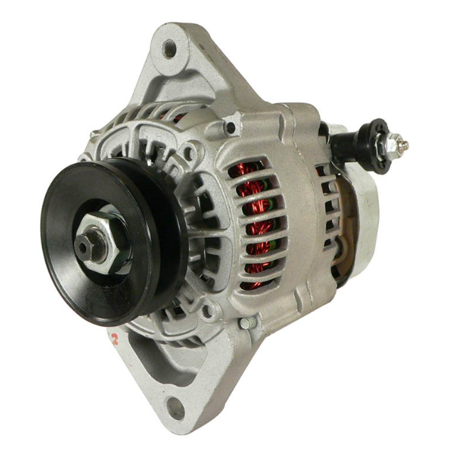 Alternator for John Deere Gator, 60A, silver metal body