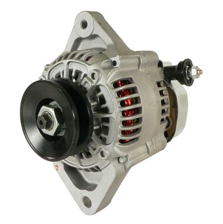 Alternator for John Deere Gator, 60A, silver metal body