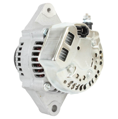 Alternator for Arctic Cat 700 Diesel (2007–2015), ATV City, vented silver aluminum housing, front-view mount