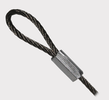 UTV tailgate cable 370mm for Polaris Ranger 902 (2018–2021), steel braided with silver sleeve, ATV City