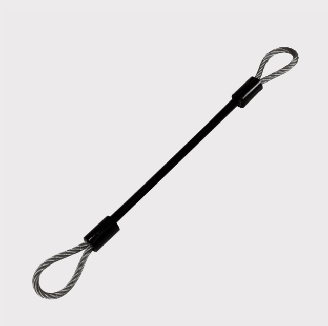 Door limit strap: black UTV door retaining cable with looped steel ends for Can-Am Traxter/Defender — ATV City