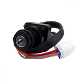 Ignition Key Switch, 4-Position for Suzuki LTA 700 KingQuad, black with multi-wire harness, ATV City