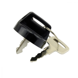 4-position ignition key switch for Suzuki LTA 700 X KingQuad with black housing and two silver keys, ATV City
