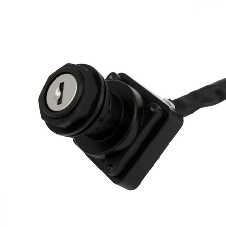 Ignition Key Switch for Suzuki LTA 700 X KingQuad, black with wiring harness ATV City