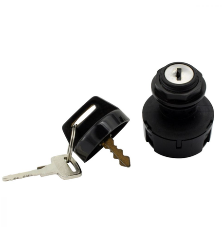 Three-position ignition key switch with two keys, black housing for Can-Am Outlander 330/400 Rally 175 (2003–2008)