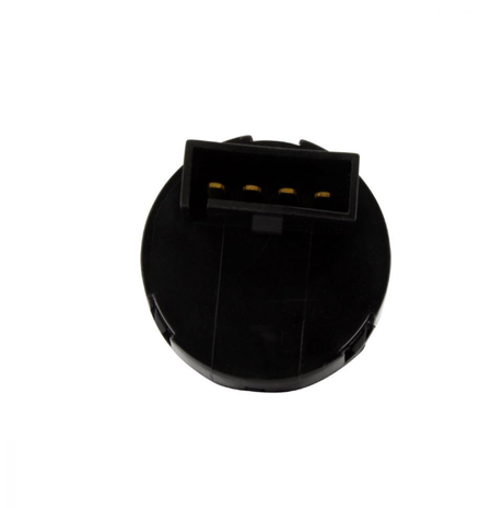3-Position ignition key switch, black plastic with 4-pin connector, for Can-Am Outlander 330/400/Rally 175
