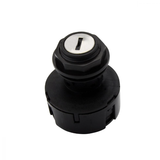 3-Position ignition key switch for Can-Am Outlander ATV, black plastic housing with metal key slot.