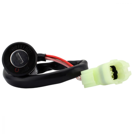2-Position ignition key switch for Can-Am DS 90/DS 70, by ATV City, black body with green connector