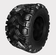 Hyper Mud Claw ATV tire, 6-ply, 25x12.5x11 rear fitment, black off-road tire