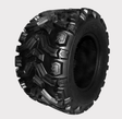 Hyper Mud Claw ATV tyre, 25x12.5x12, 6-ply, aggressive deep-lug tread, black rubber