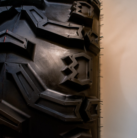 Hyper Mud Claw ATV tyre, black rubber with aggressive off-road tread, 24x10x11