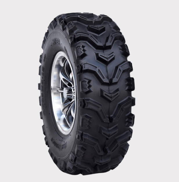 Hyper Mud Claw ATV tyre 24x8x12, 6-ply, E-Marked, off-road tire mounted on alloy wheel