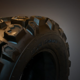 Hyper Mud Claw ATV tyre, 25x10x12, black rubber with rugged mud-terrain tread.