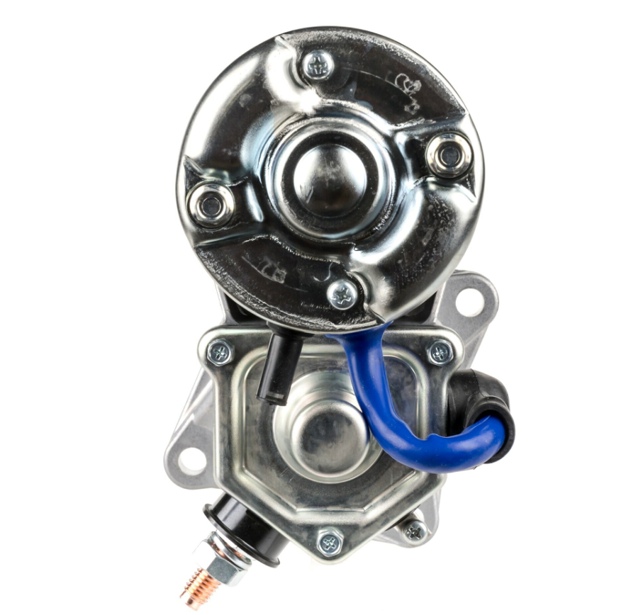 Denso gear reduction starter motor, 24V, 4.5kW, 10-tooth with blue lead for IVECO and Case IH tractors