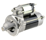 Denso gear-reduction tractor starter motor, 12V, 1.1kW, black housing