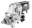 Denso gear reduction starter motor, silver and black, for Caterpillar 924H, 24V 7.8kW 11-tooth tractor starter