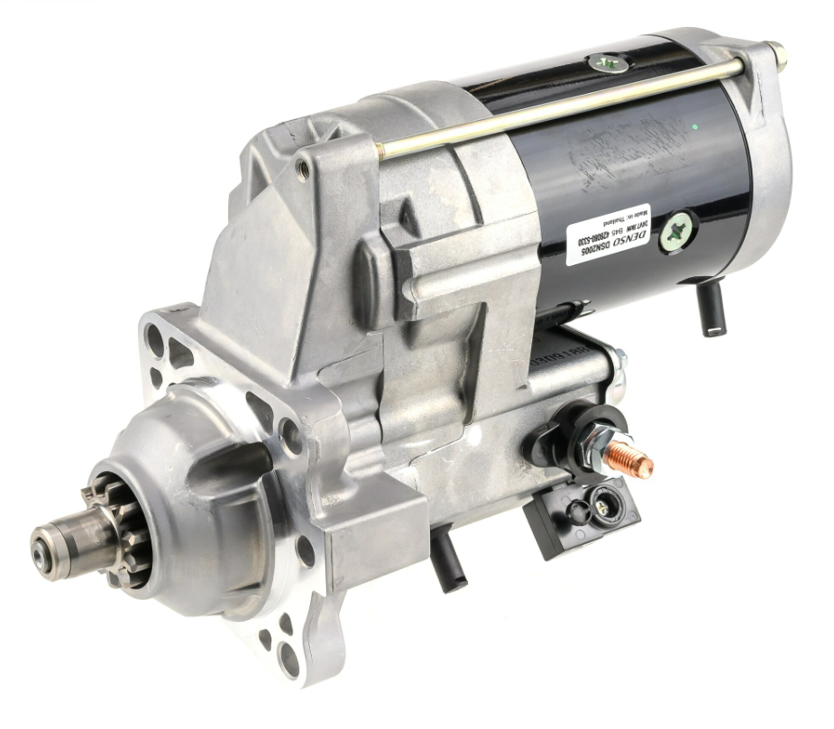 Denso gear reduction starter motor for Caterpillar 924H/928H/930H, 24V, 7.8kW, 11-tooth