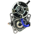 Denso gear reduction starter motor for 24V Isuzu tractor, 4.5kW 11T; metal housing with blue lead