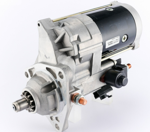 Denso gear-reduction tractor starter motor, 12V, 5.0kW, John Deere RE534934