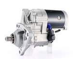 Denso gear reduction starter motor, 12V 5.0kW, JD 9R series tractor, metallic housing.