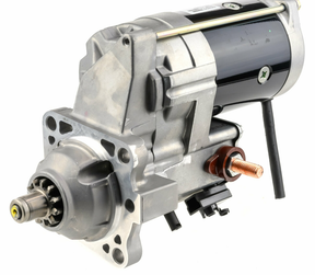 Denso gear-reduction tractor starter motor, 12V, 4.8kW, for John Deere 4045/6068 engines.