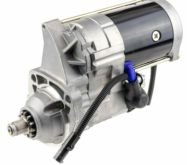 Denso gear-reduction tractor starter motor, 12V, 4.8kW, John Deere RE504244