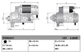 Denso Gear Reduction Starter Motor 12V 4.8kW - Case IH Magnum, MX