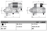 Denso Gear Reduction Starter Motor 12V 4.8kW - Case IH Maxxum, SPX