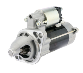 Denso starter motor, silver and black, 12V 0.6kW for Yanmar 3TNV engine